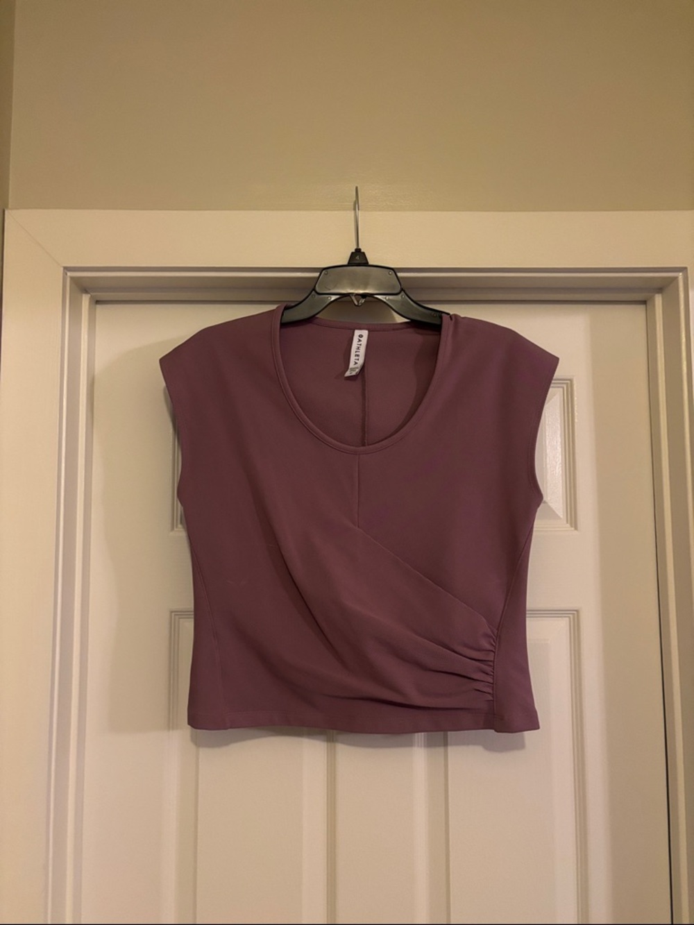 Athleta Mauve Sleeveless Draped Top